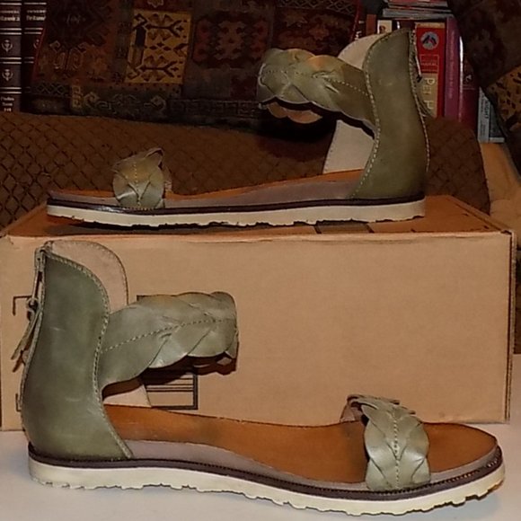 Miz Mooz Taft  sage braided leather EU41 US 9.5-10 - Picture 7 of 16